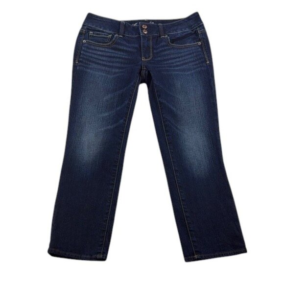 American Eagle Jeans Artist Crop Low Rise Women's Size 6 - Picture 1 of 9